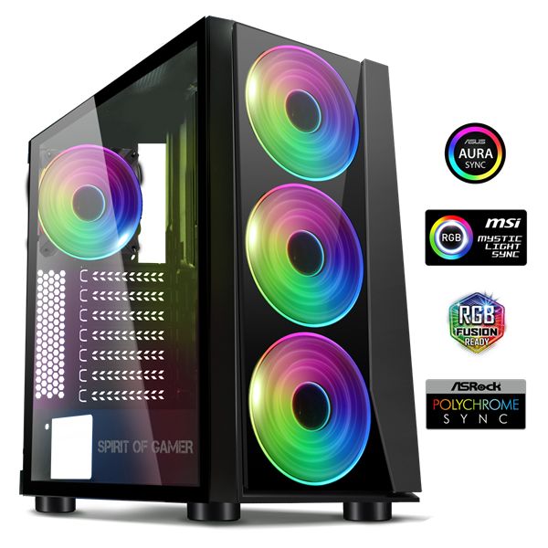 Ház Spirit Of Gamer Ghost III Window Black