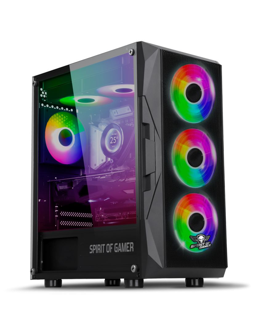 Ház Spirit Of Gamer Rogue 7 RGB Tempered Glass Black Ház Spirit Of Gamer Rogue 7 RGB Tempered Glass Black