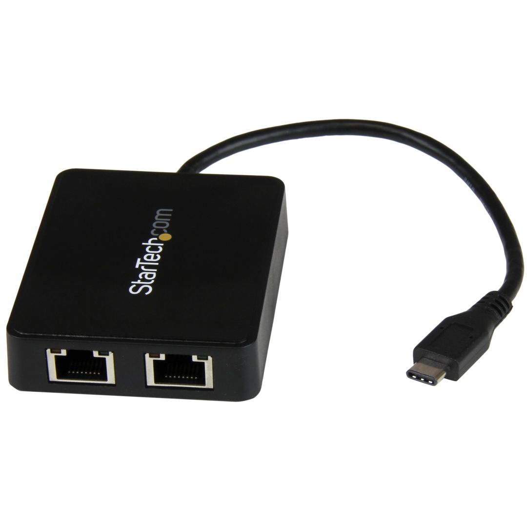Hálókártya Startech USB-C to Dual Gigabit Ethernet Adapter