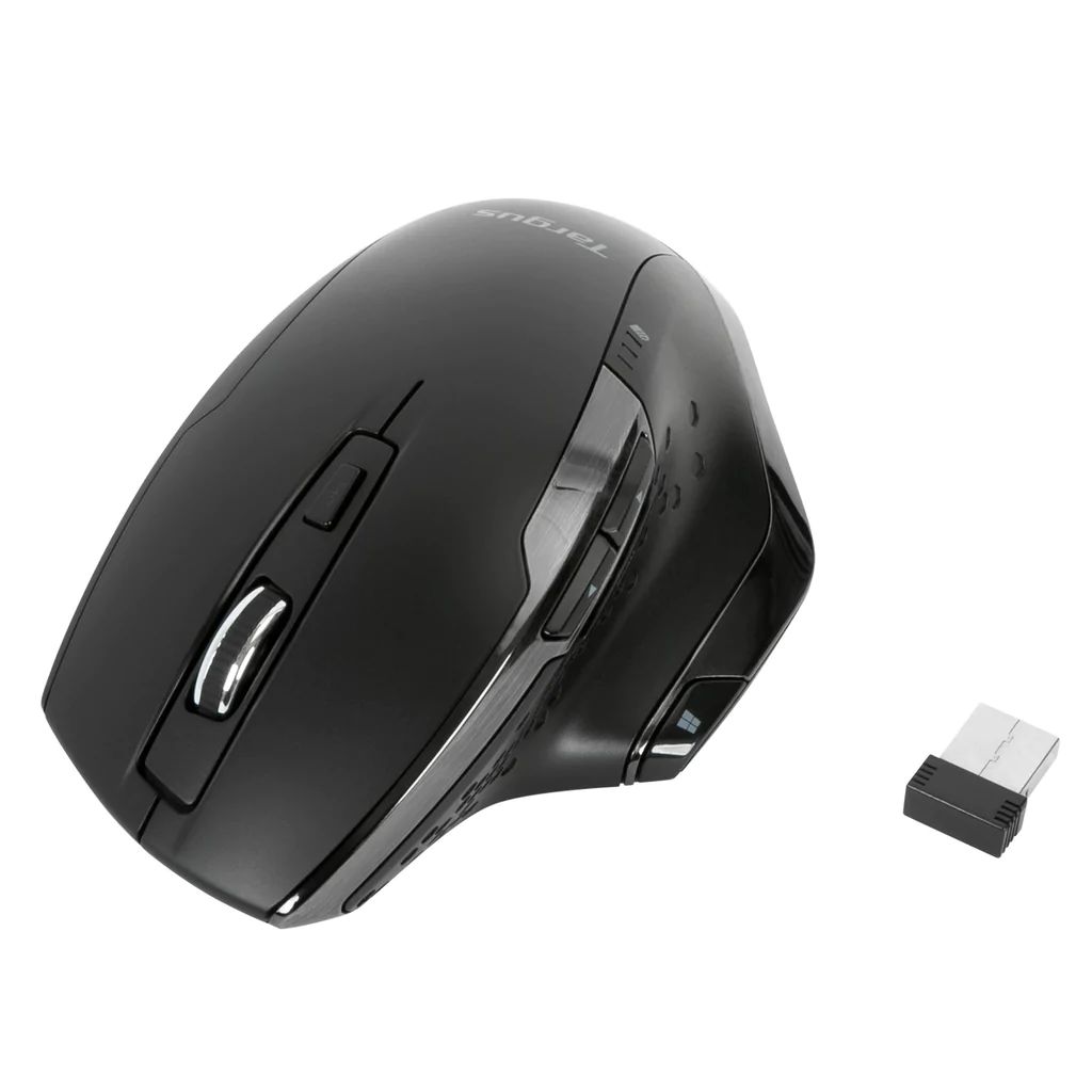 Egér Targus Antimicrobial Ergo Wireless Mouse Black