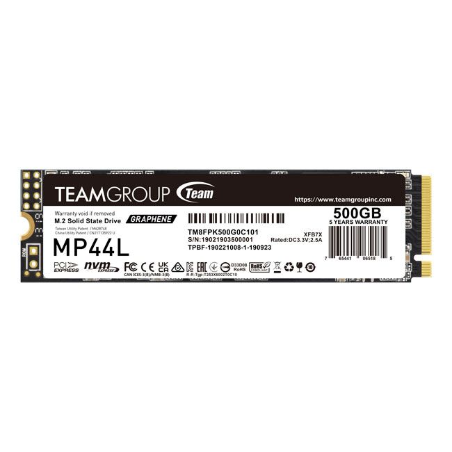 Winchester SSD TeamGroup 500GB M.2 2280 NVMe MP44L