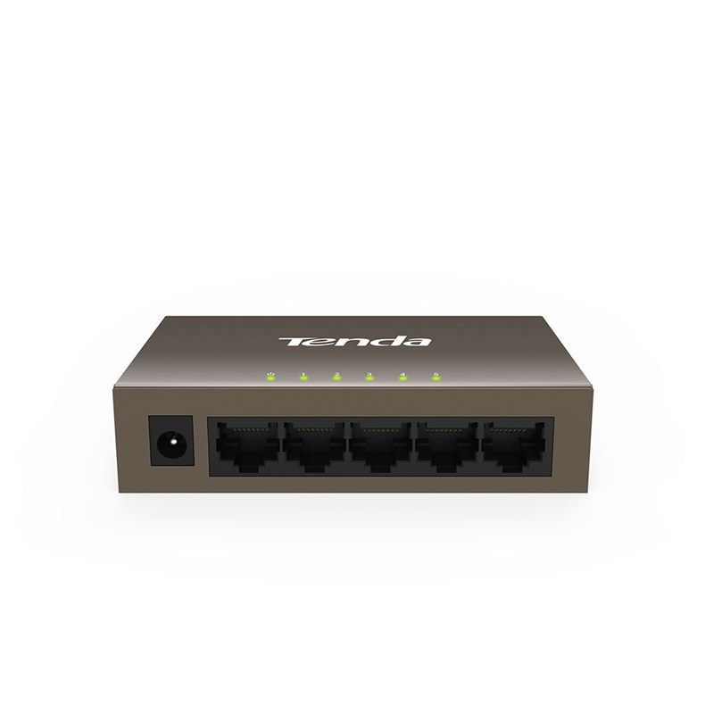 Switch Tenda TEF1005D 5-port 10/100M Ethernet Desktop Switch Desktop  Wall-mounting Design steel case