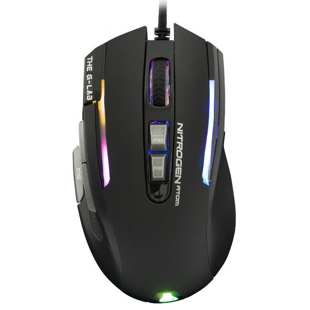 Egér The G-Lab Kult Nitrogen Atom Mouse Black