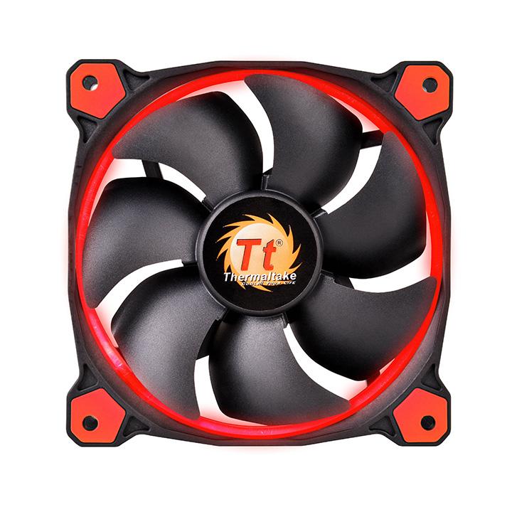 Ventilátorok, Hűtők, Előlapi panelek Thermaltake CL-F039-PL14RE-A Riing 14cm Cooler Black/Red LED