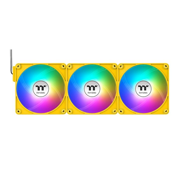 Ventilátorok, Hűtők, Előlapi panelek Thermaltake CT120 EX Reverse ARGB Sync PC Cooling Fan Bumblebee (3-Fan Pack)