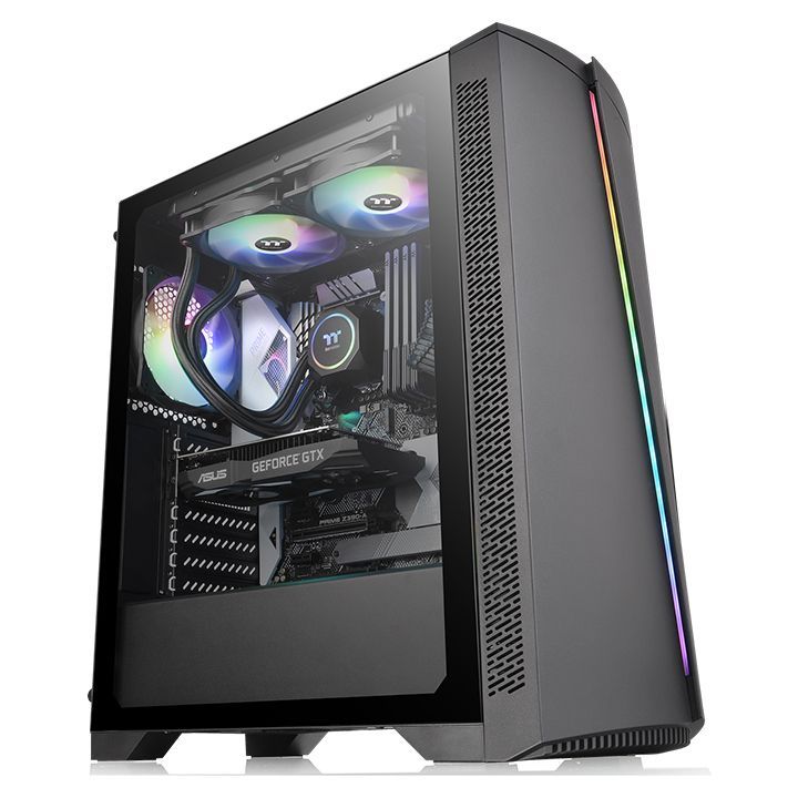 Ház Thermaltake H350 Tempered Glass RGB Black