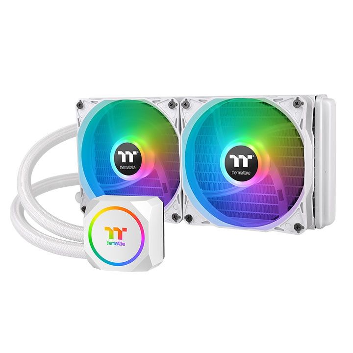 Ventilátorok, Hűtők, Előlapi panelek Thermaltake TH240 ARGB Sync Snow Edition AIO Liquid Cooler
