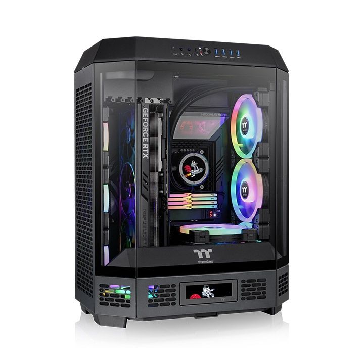 Ház Thermaltake The Tower 600 Mid Tower Chassis Black