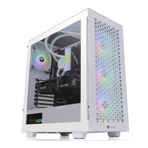 Ház Thermaltake V350 TG ARGB Air Snow Tempered Glass White