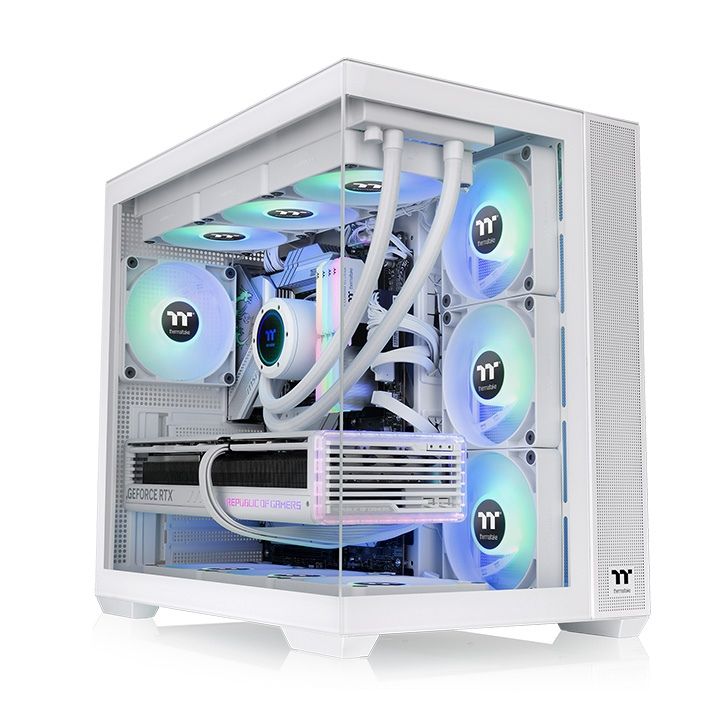 Ház Thermaltake View 380 ARGB Tempered Glass Snow White
