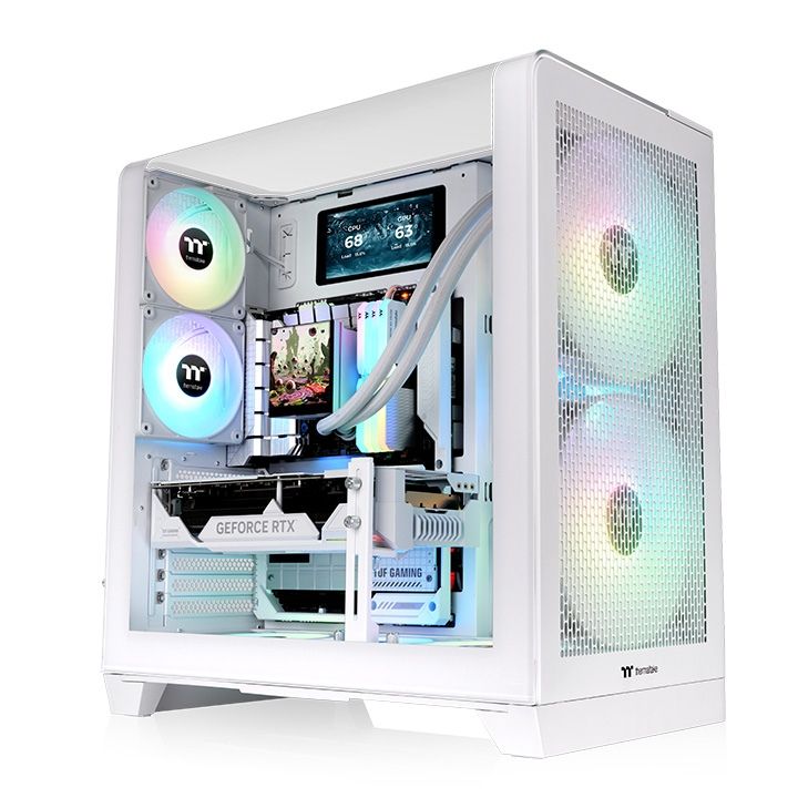 Ház Thermaltake View 390 Air Tempered Glass Snow