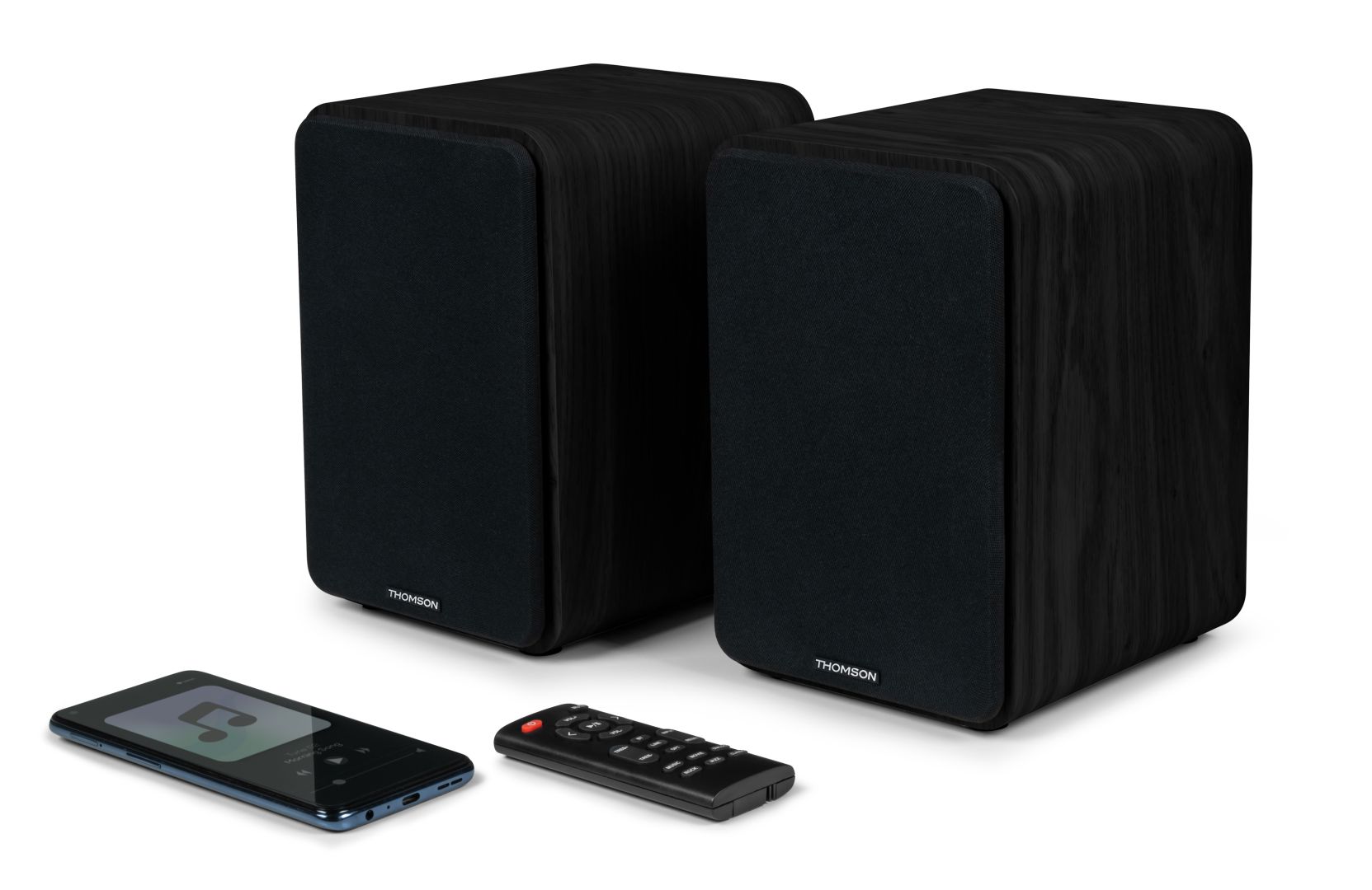 Hangszóró Thomson WS600DUO Bluetooth Bookshelf Speaker Black