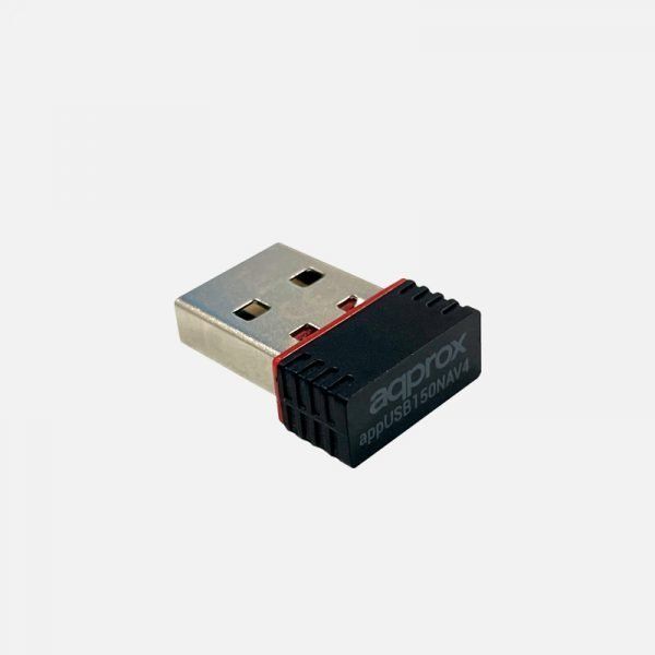 Hálókártya Approx APPUSB150NAV4 Nano USB 2.0 Wifi-N 150Mb Hálókártya Approx APPUSB150NAV4 Nano USB 2.0 Wifi-N 150Mb