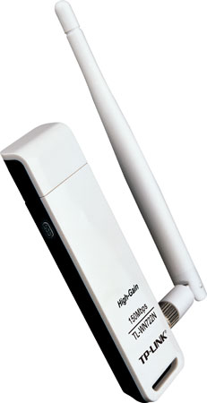 Hálókártya TP-Link TL-WN722N 150Mbps High Gain Wireless USB Adapter + antenna Hálókártya TP-Link TL-WN722N 150Mbps High Gain Wireless USB Adapter + antenna