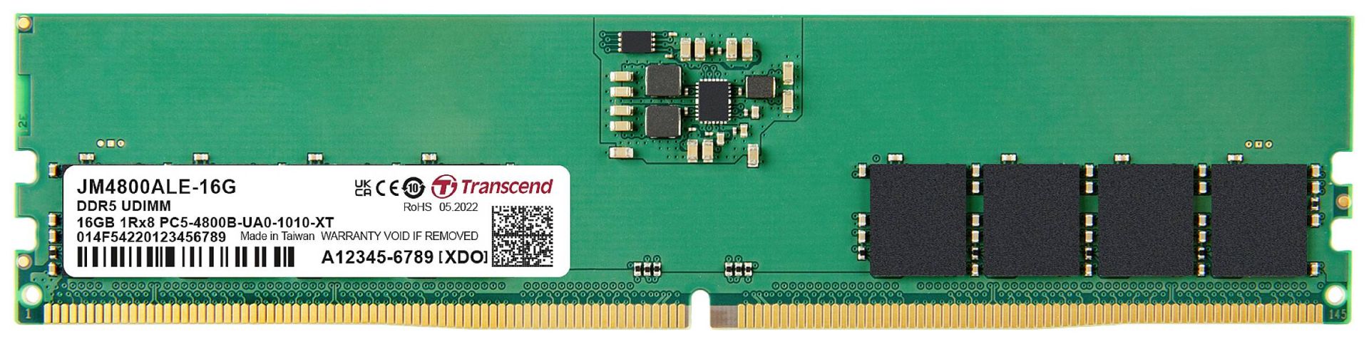Memória Transcend 16GB DDR5 4800MHz