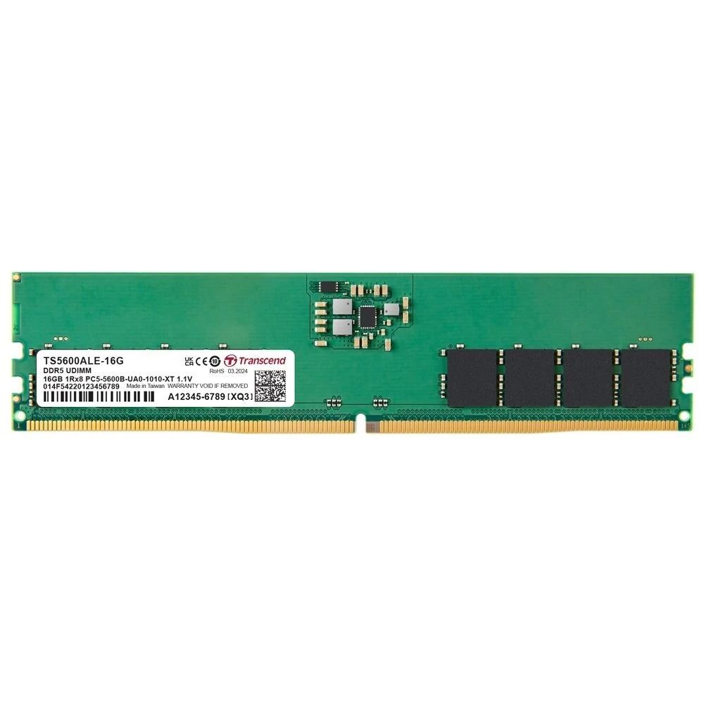 Memória Transcend 16GB DDR5 5600MHz Memória Transcend 16GB DDR5 5600MHz