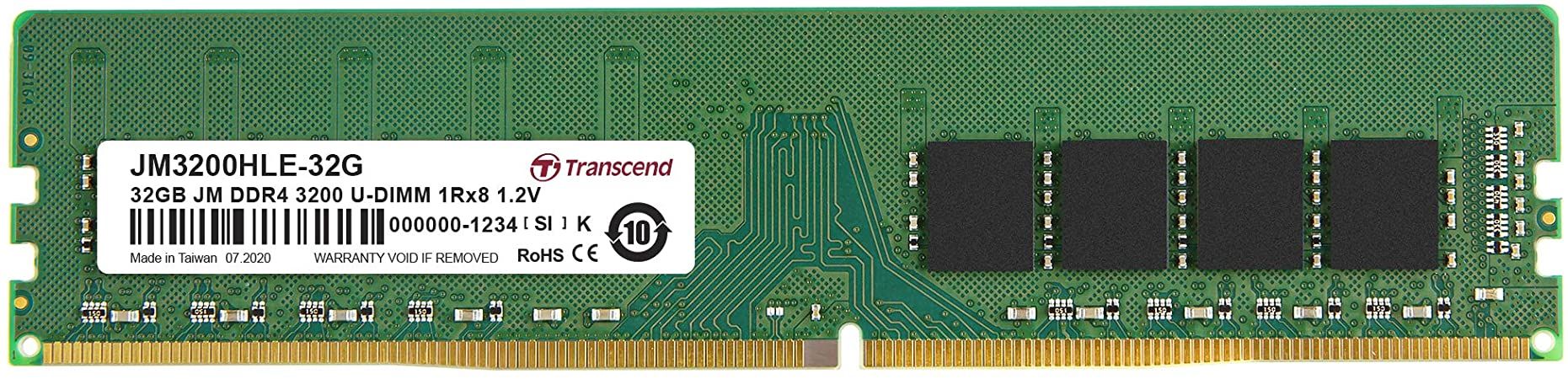 Memória Transcend 32GB DDR4 3200Mhz