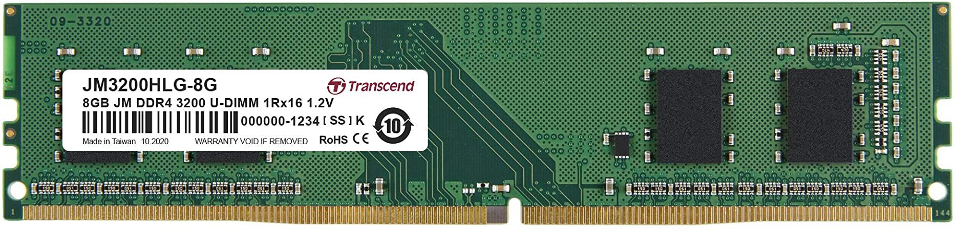 Memória Transcend 8GB DDR4 3200MHz
