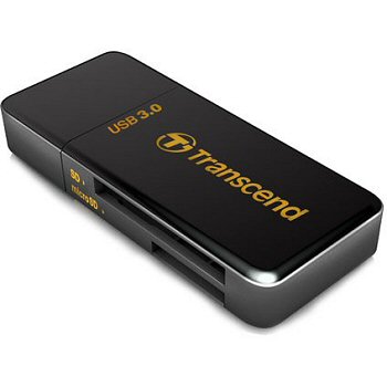 Kártyaolvasó Transcend RDF5 USB3.0 Card Reader Black