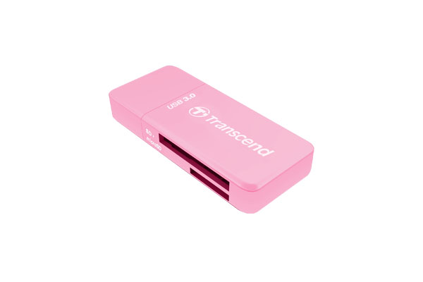 Kártyaolvasó Transcend RDF5 USB3.0 Card Reader Pink