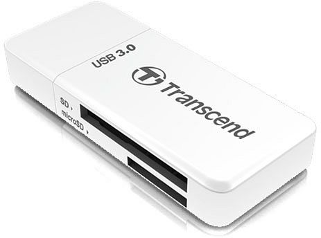 Kártyaolvasó Transcend RDF5 USB3.0 Card Reader White
