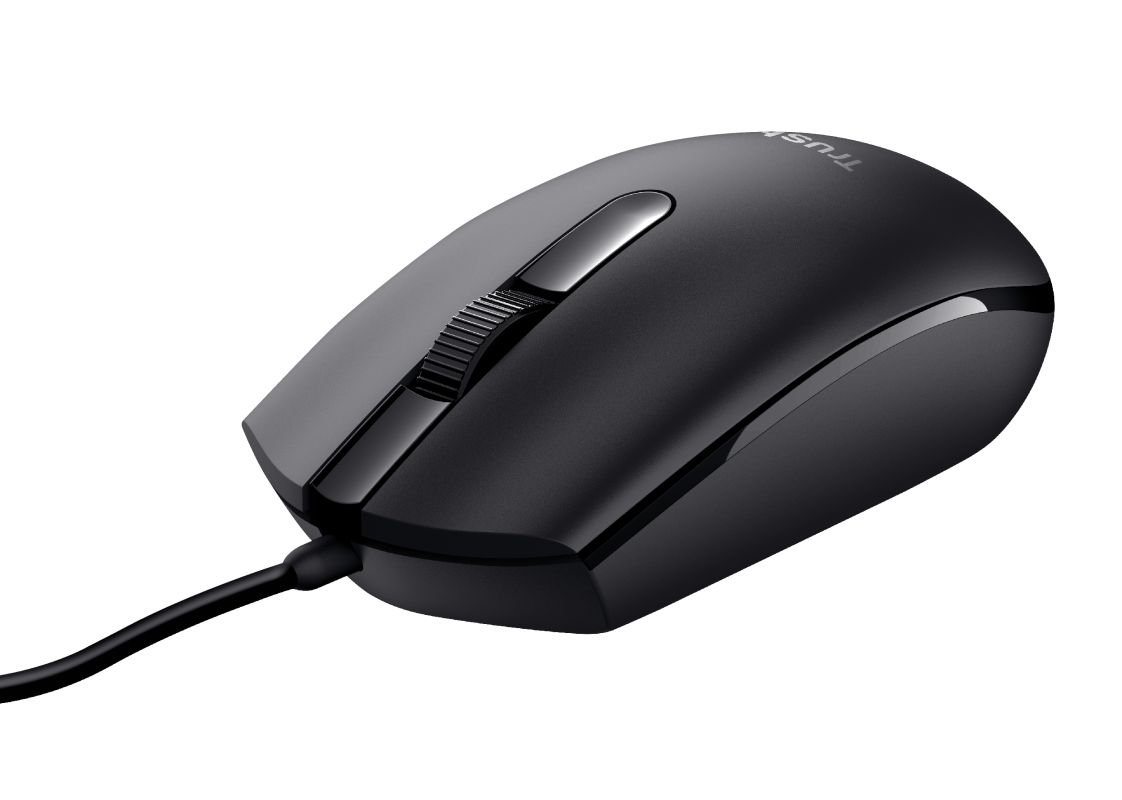 Egér Trust Basi Wired mouse Black