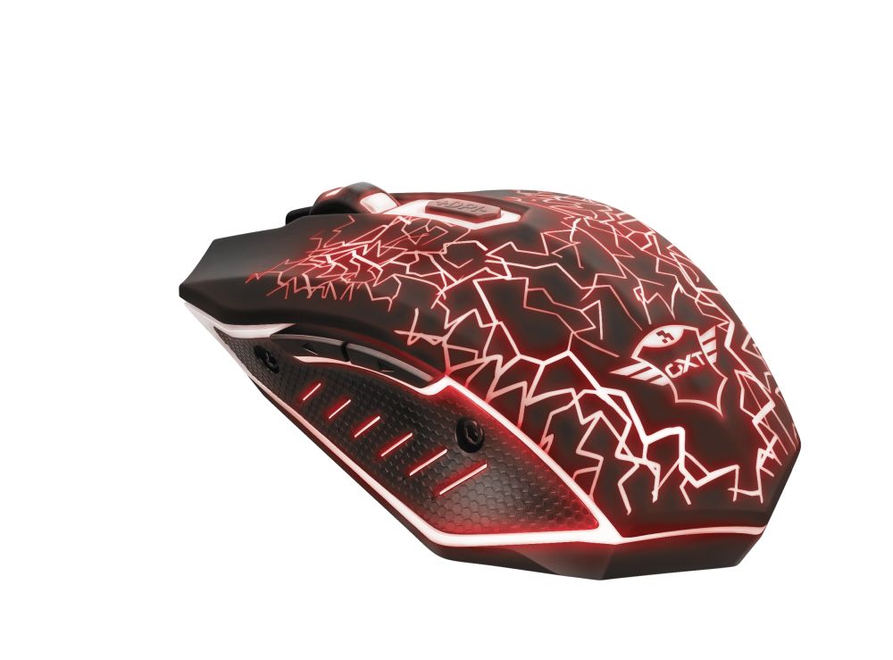 Egér Trust GXT 107 Izza Wireless Gaming mouse Black