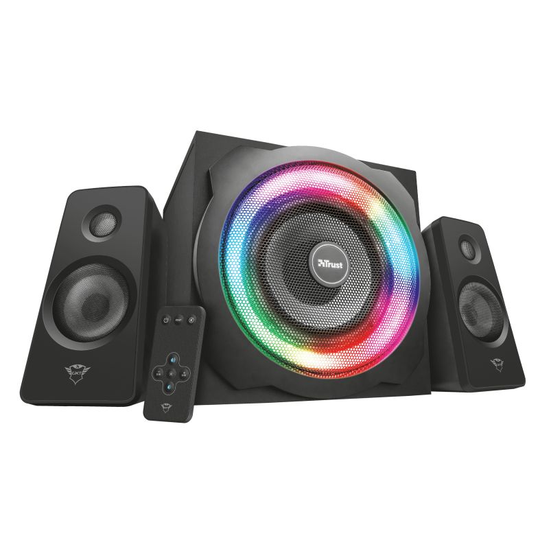 Hangszóró Trust GXT 629 Tytan RGB Illuminated 2.1 Speaker Set Black
