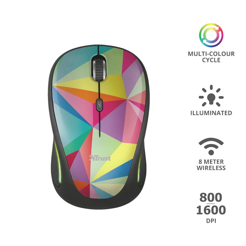 Egér Trust Yvi FX Wireless mouse Geometrics