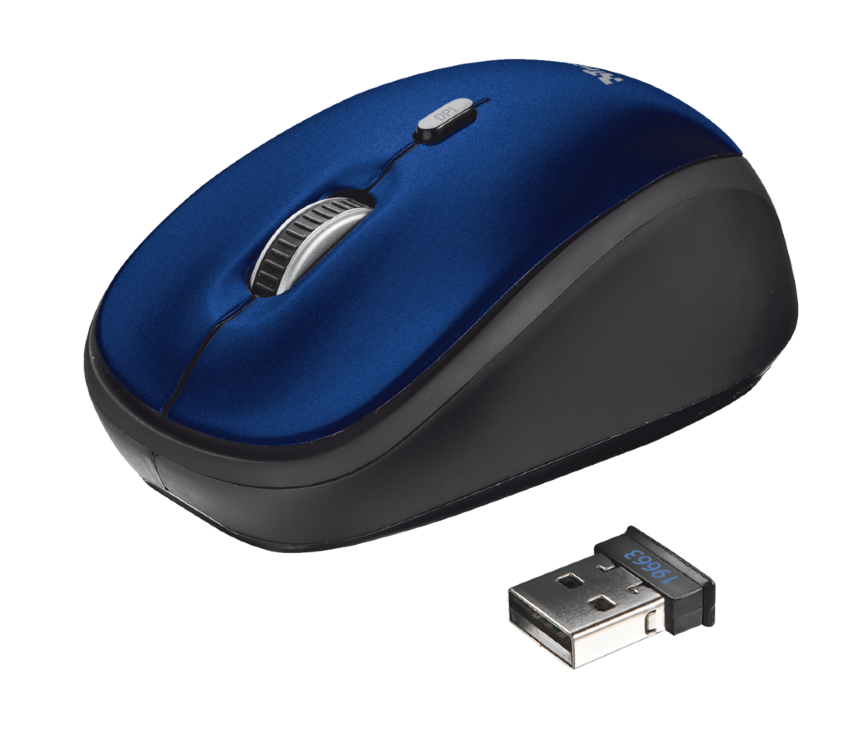 Egér Trust Yvi Wireless Mini Mouse Blue