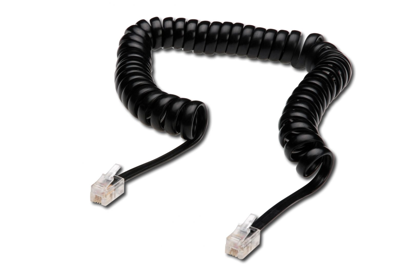 Hálózati kábelek Assmann RJ10 Telefonkábel 2m Black Hálózati kábelek Assmann RJ10 Telefonkábel 2m Black