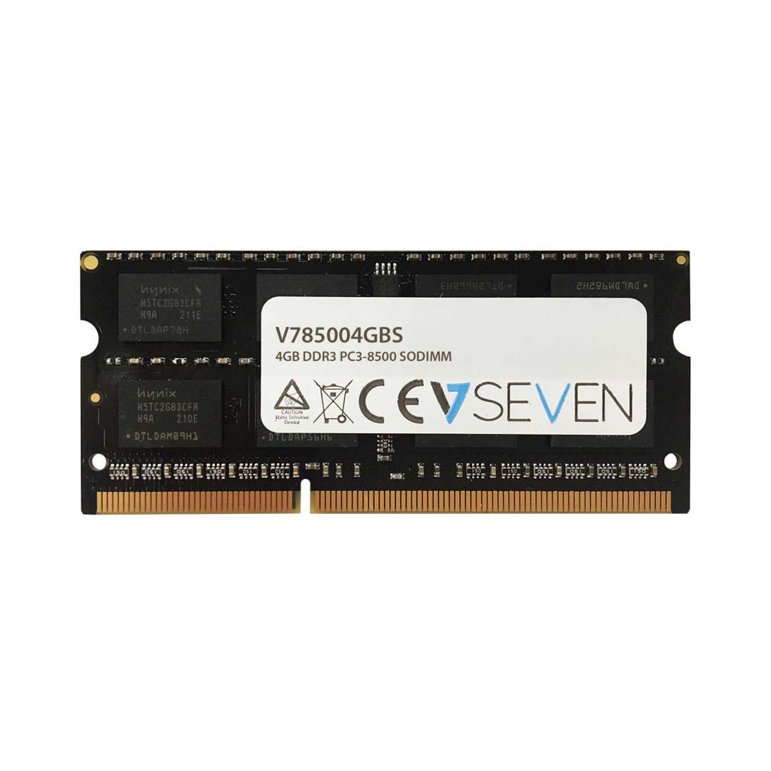 Memória (notebook) V7 4GB DDR3 1066MHz SODIMM Memória (notebook) V7 4GB DDR3 1066MHz SODIMM