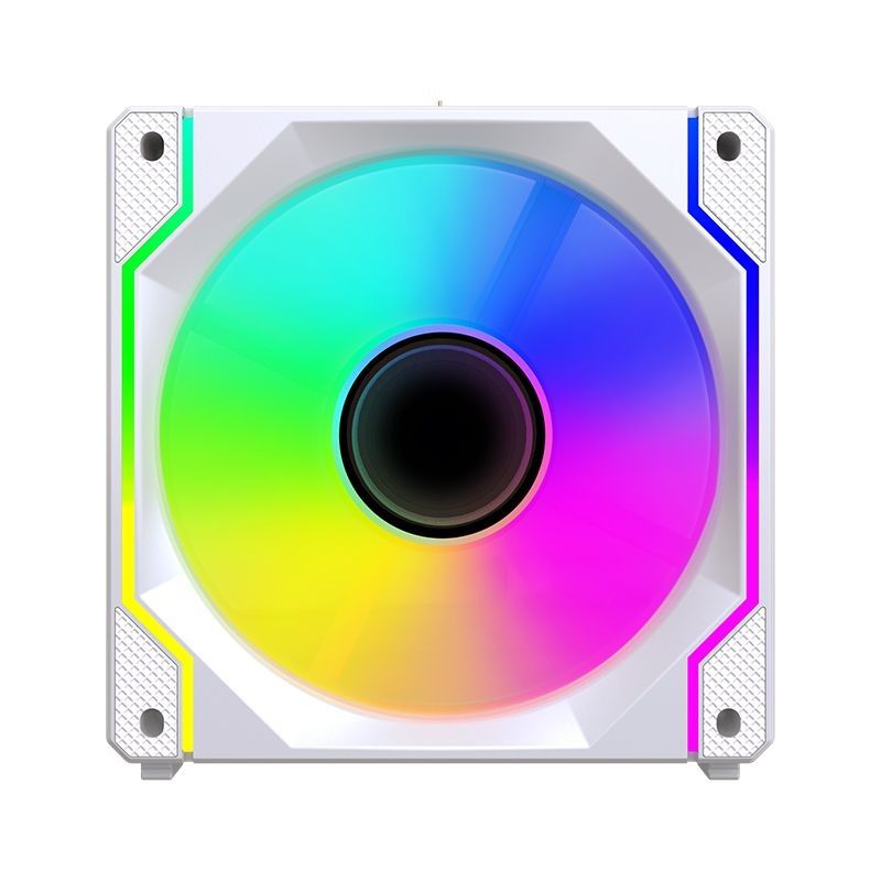 Ventilátorok, Hűtők, Előlapi panelek Ventaris VGCF120-1F-W Tempest RGB Fan White
