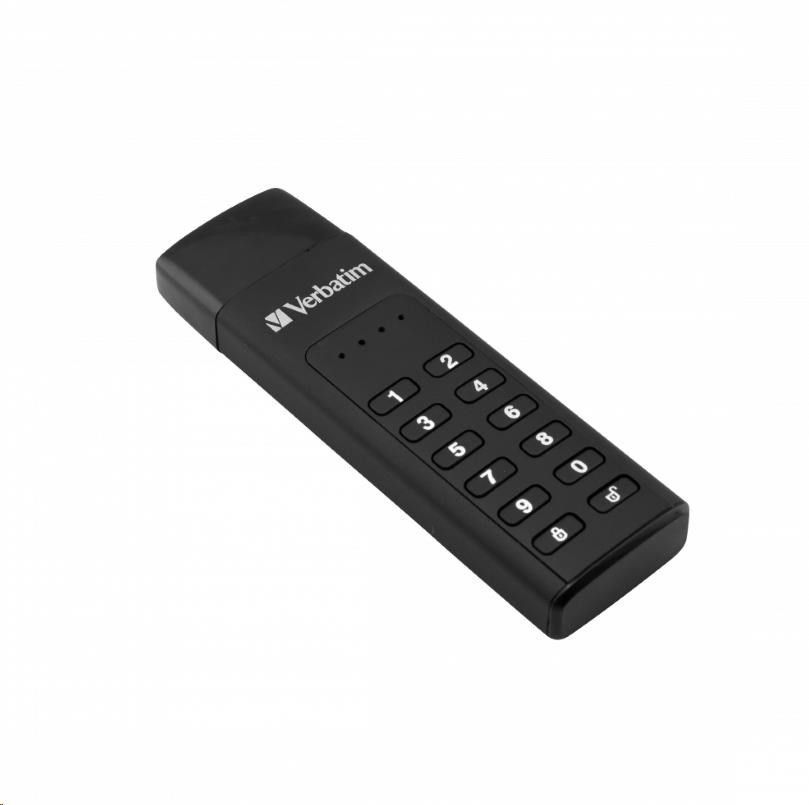 USB Flash RAM Verbatim 32GB Keypad Secure USB-C USB3.2 Black
