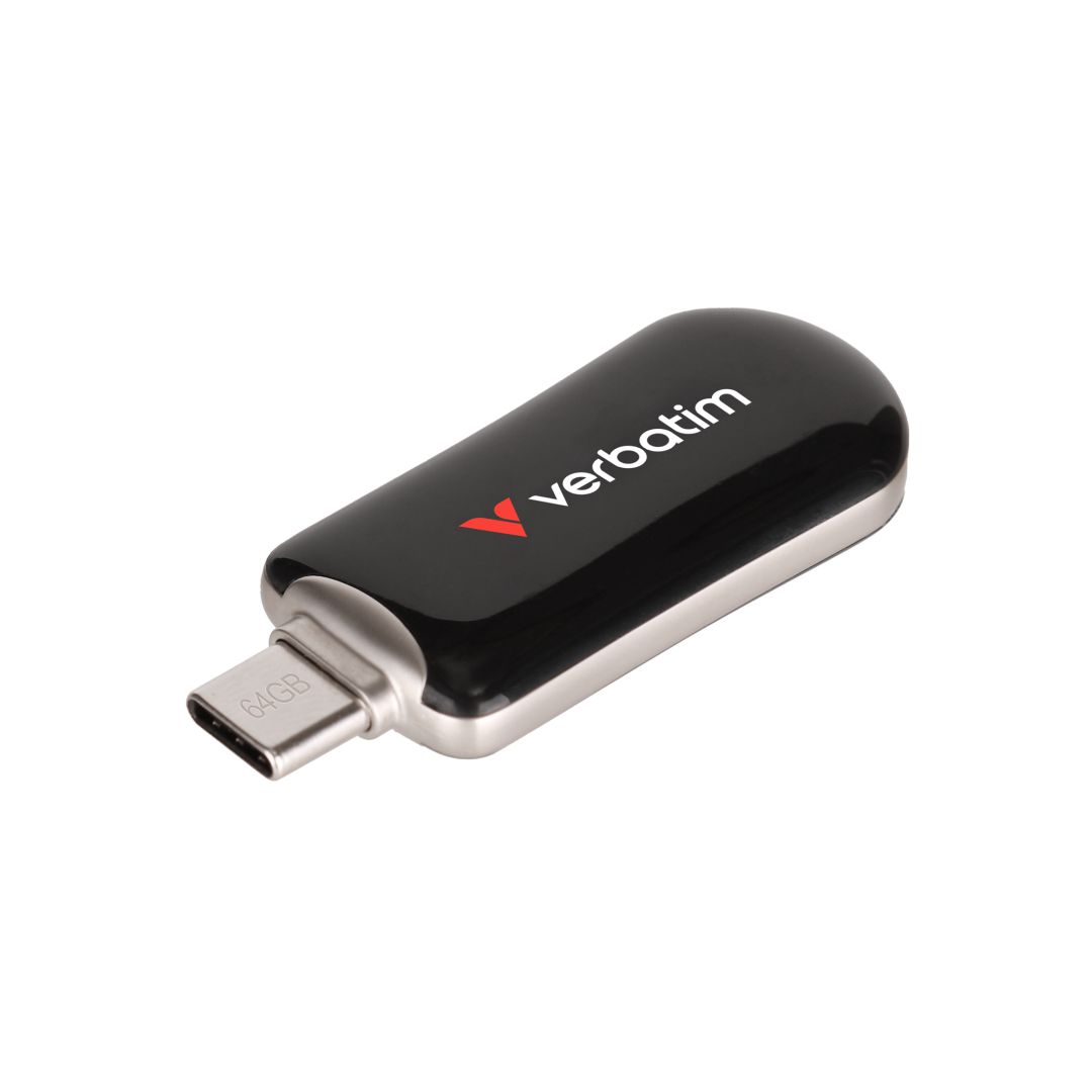 USB Flash RAM Verbatim 64GB Plectra USB3.2 Black