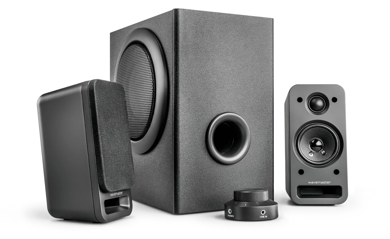 Hangszóró wavemaster  MX3+ 2.1 Stereo Speaker System Black