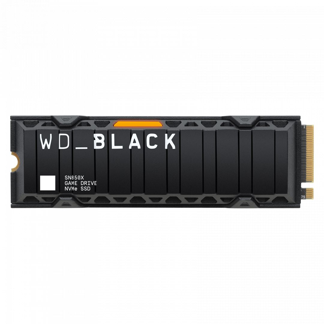 Winchester SSD Western Digital 1TB M.2 2280 NVMe SN850X With Heatsink Black