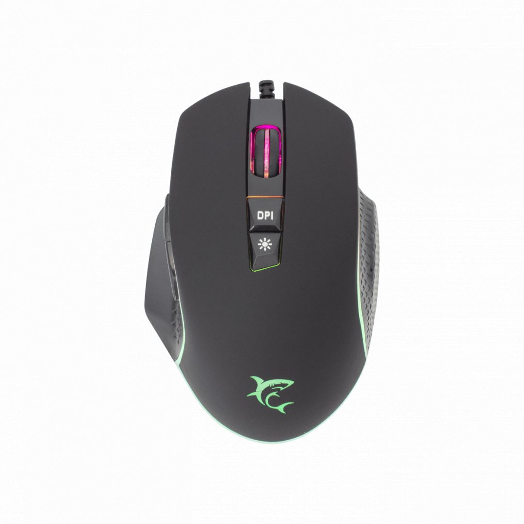 Egér White Shark GM-5009B Gareth Gamer mouse Black