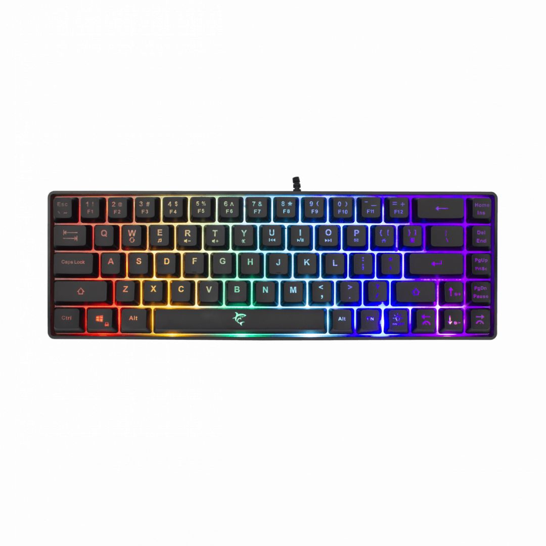 Billentyűzet White Shark Ronin RGB Gaming keyboard Black HU