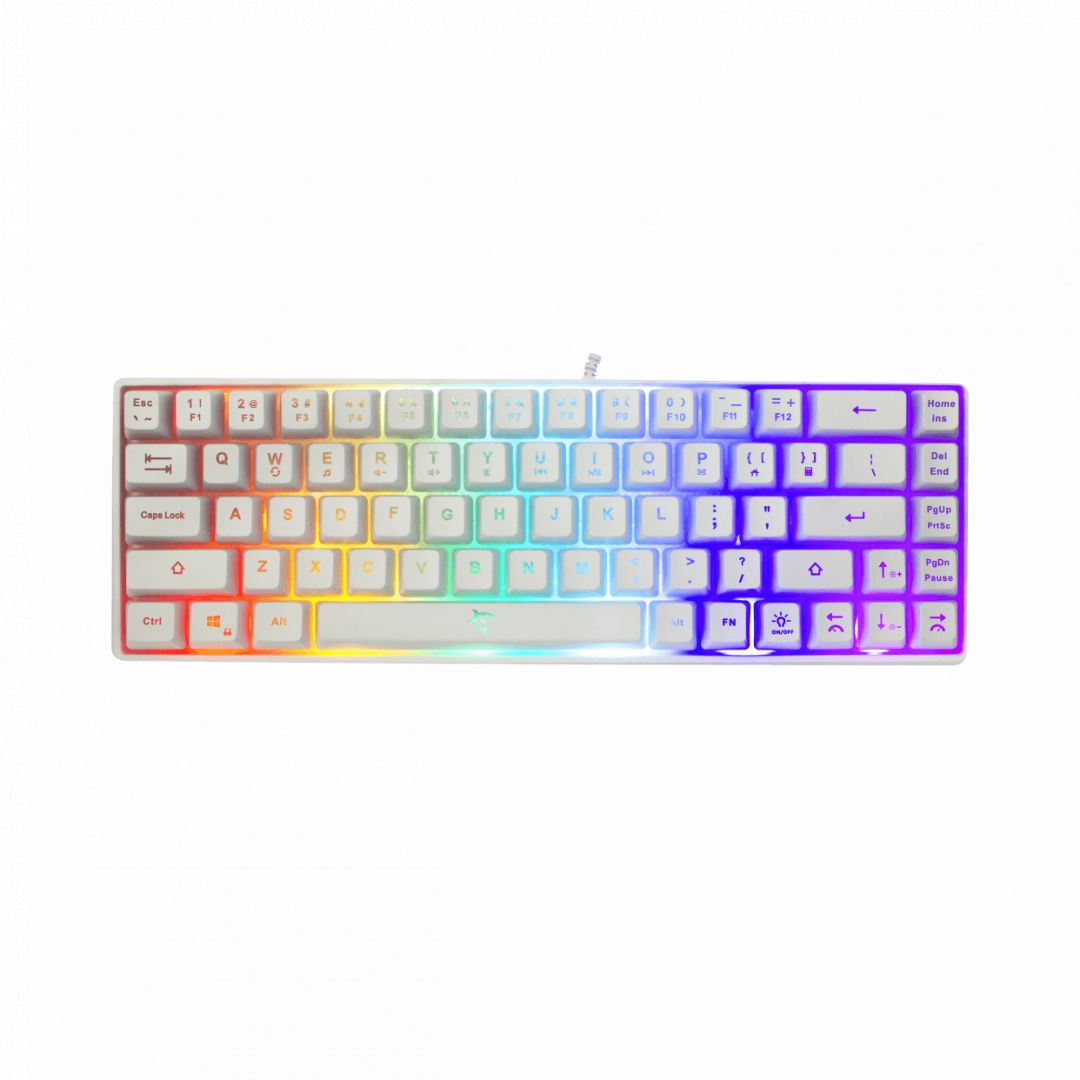 Billentyűzet White Shark Ronin RGB Gaming keyboard White HU
