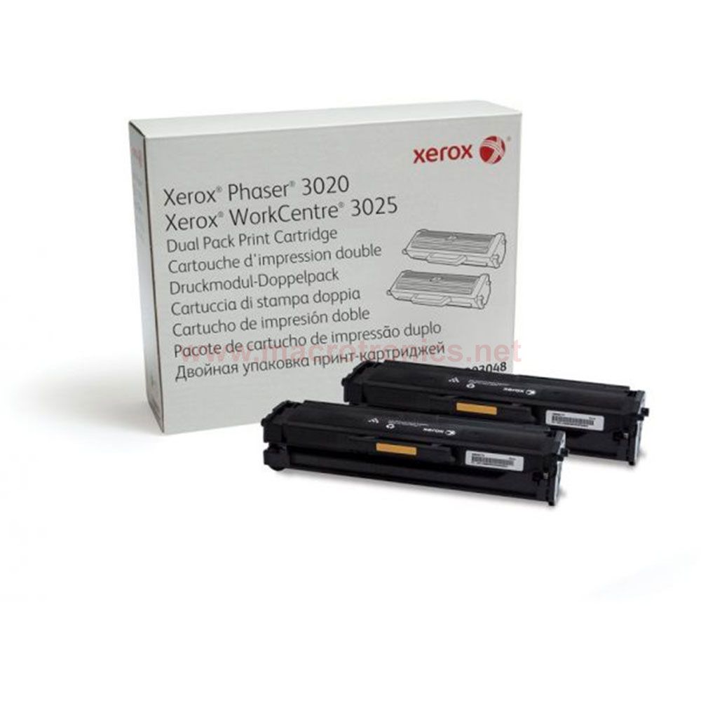 Toner Xerox 3020 106R03048 Dupla Black toner