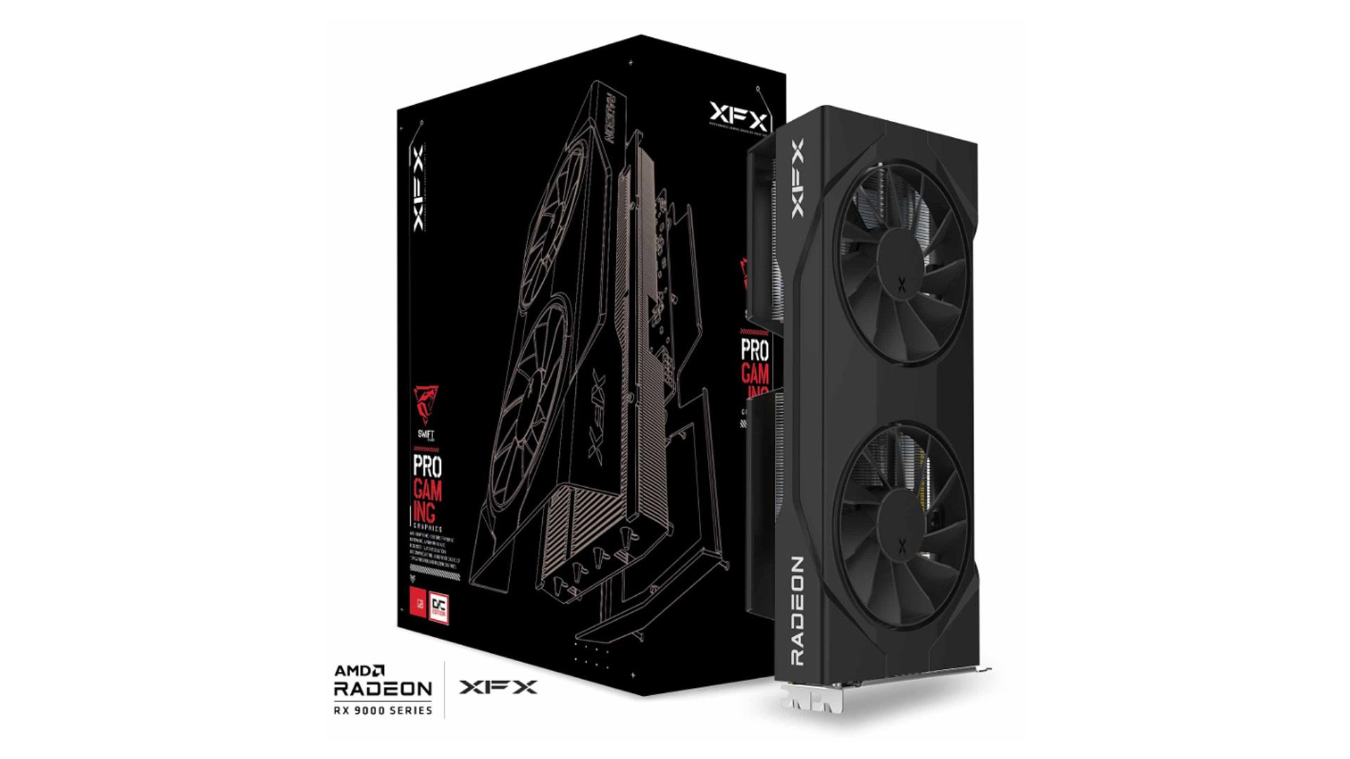 Videókártya XFX RX9060 XT OC 16GB DDR6 Swift Gaming Edition