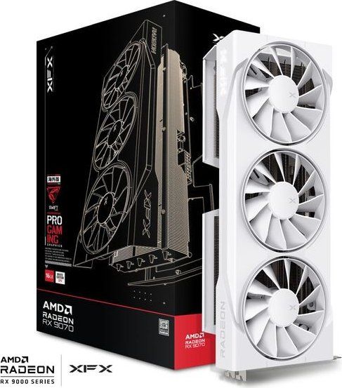 Videókártya XFX RX9070 16GB DDR6 Tripple Fan Gaming Edition White OC