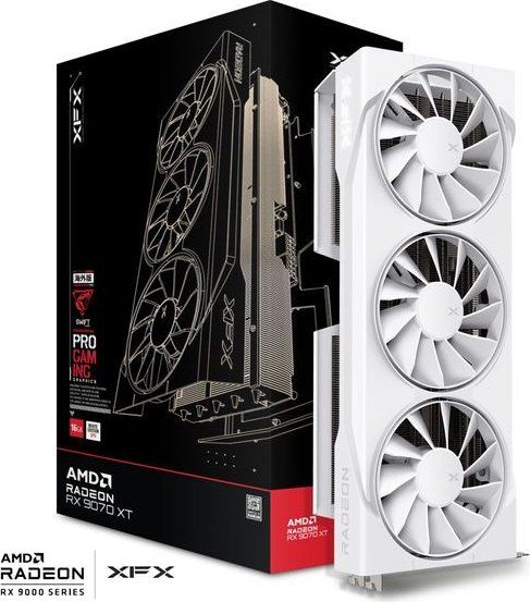 Videókártya XFX RX9070 XT 16GB DDR6 Swift Gaming White