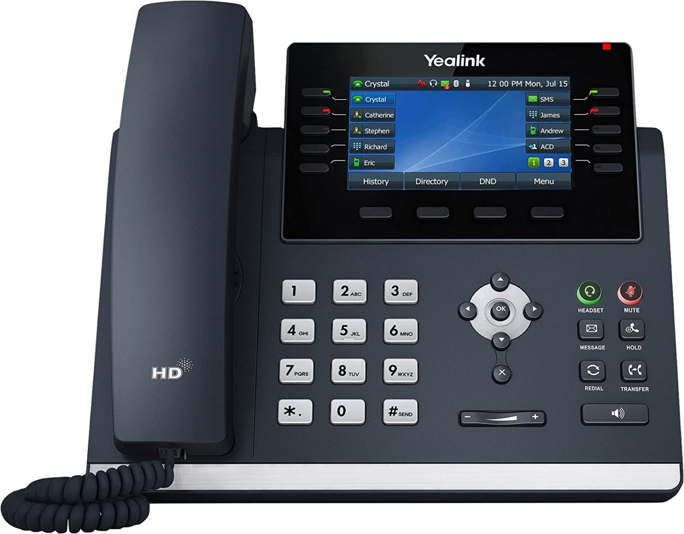 VOIP Yealink SIP-T46U vonalas VoIP telefon
