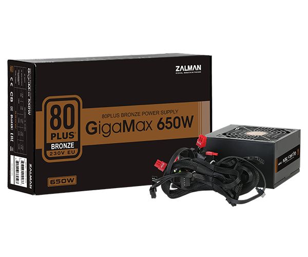 Tápegység Zalman 650W 80+ Bronze GigaMax Series