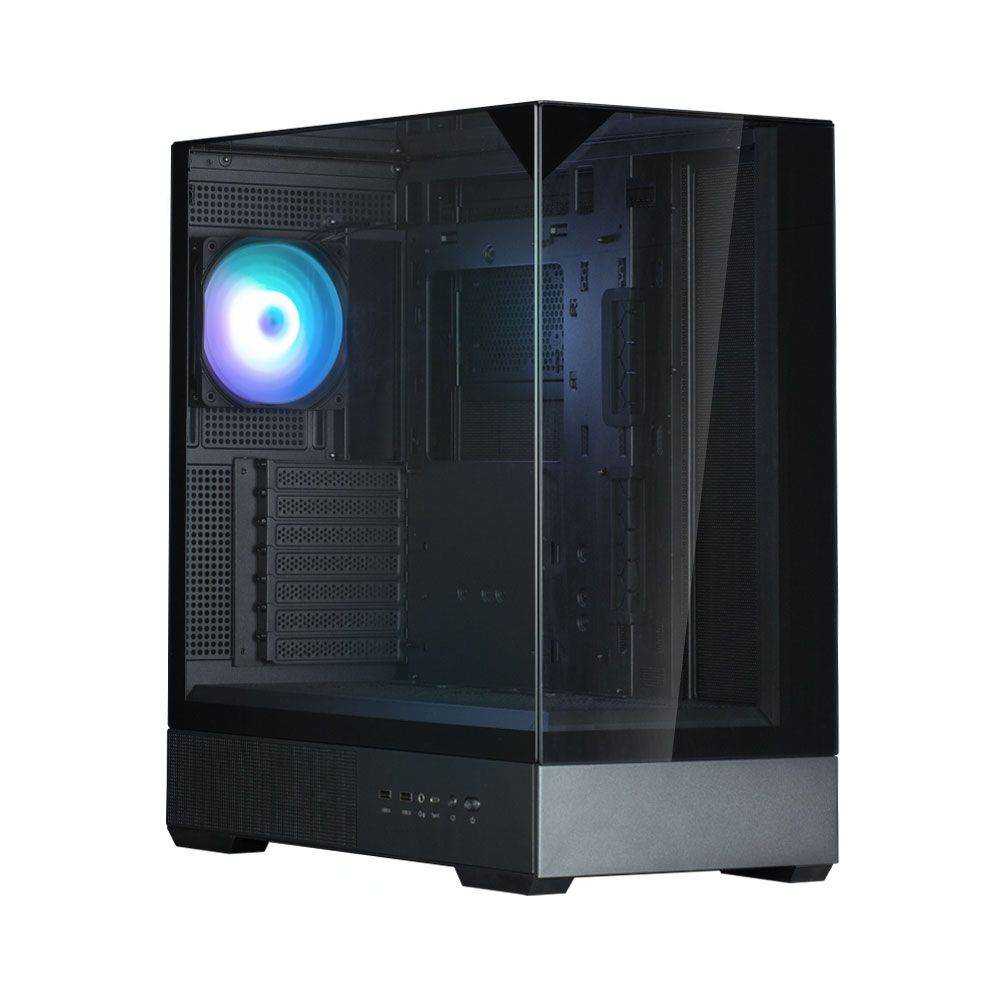 Ház Zalman P40 Prism RGB Tempered Glass Black