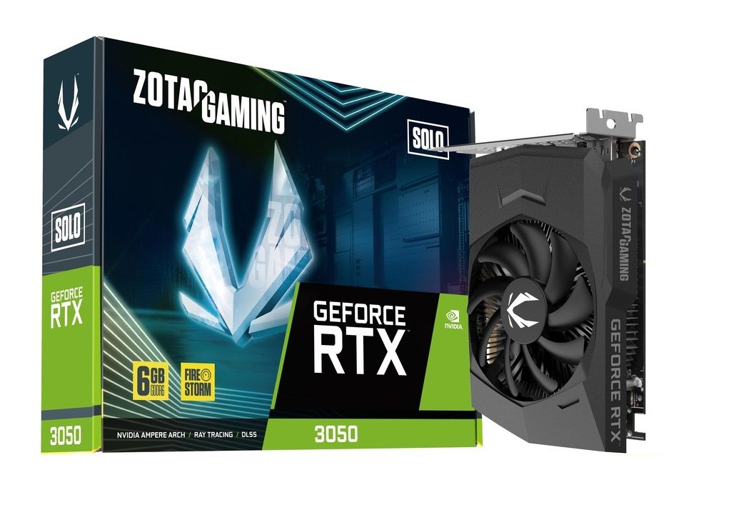 Videókártya Zotac GeForce RTX3050 6GB DDR6 Solo