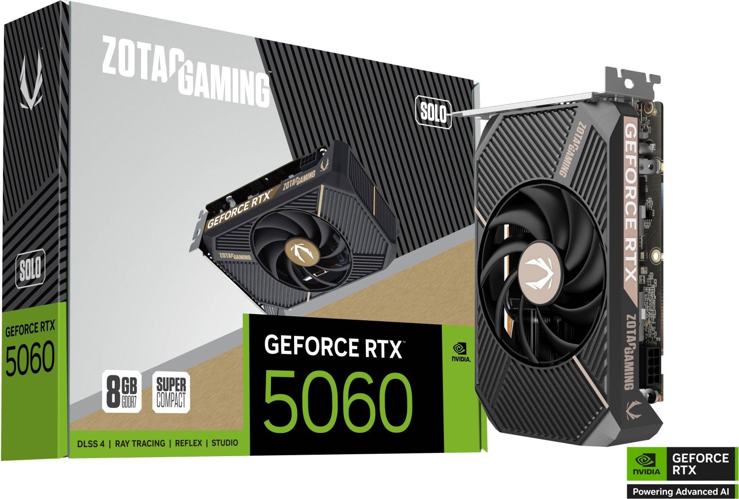 Videókártya Zotac GeForce RTX5060 8GB DDR7 Solo