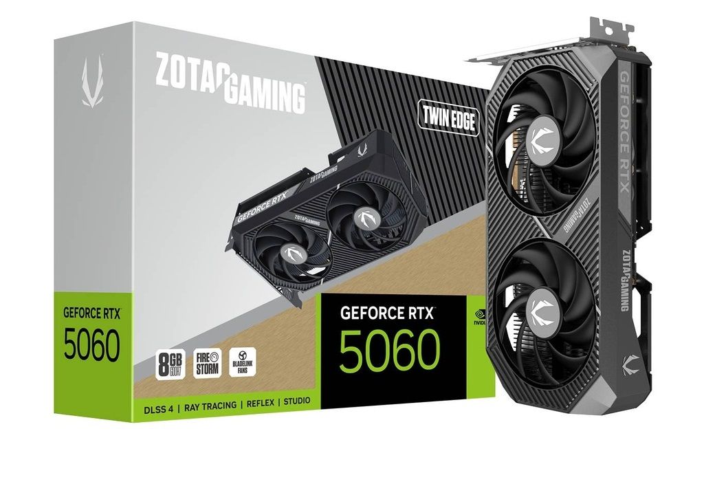 Videókártya Zotac GeForce RTX5060 8GB DDR7 Twin Edge